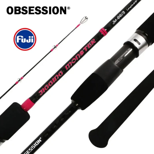 Obsession Jigging Monster Overhead 2 Section ALL FUJI Jigging ROD