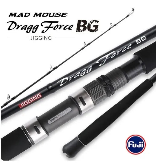 DRAGG FORCE BG by MADMOUSE Japan Full Fuji FAST JIGGING 400G 30KG DRAG Jigging Rod